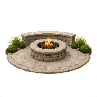 A fire pit