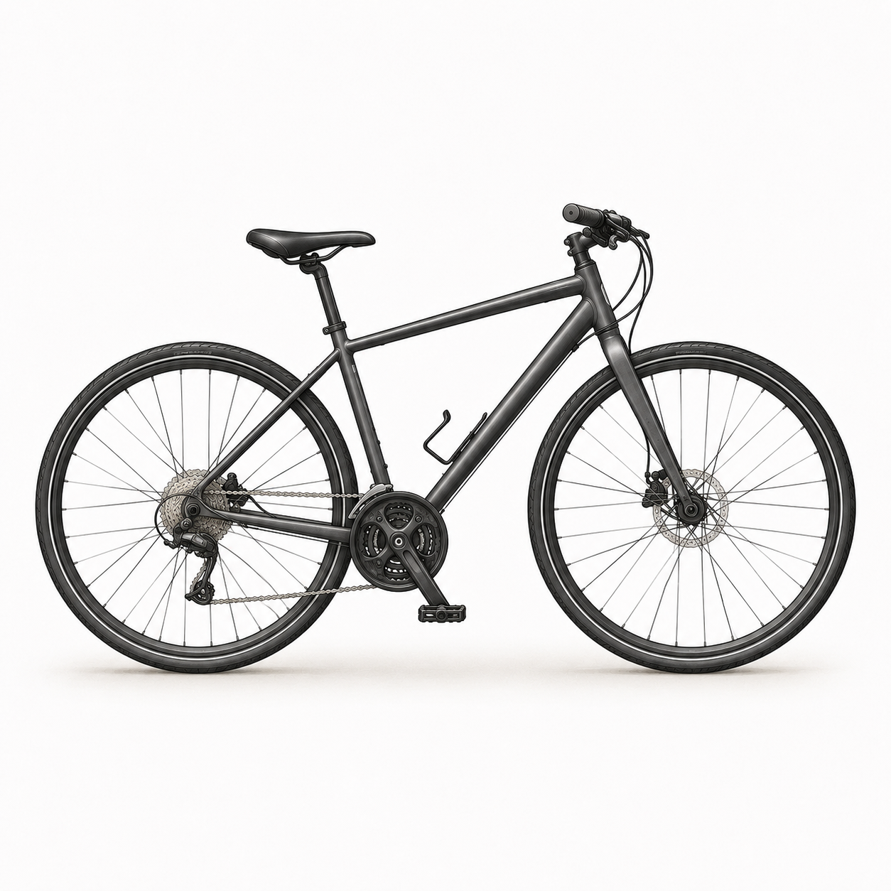 Two mountain bikes