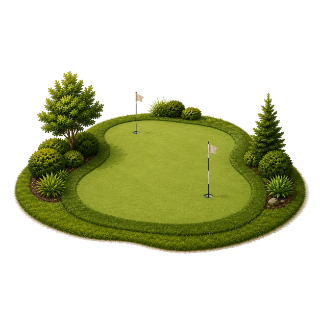 A putting green