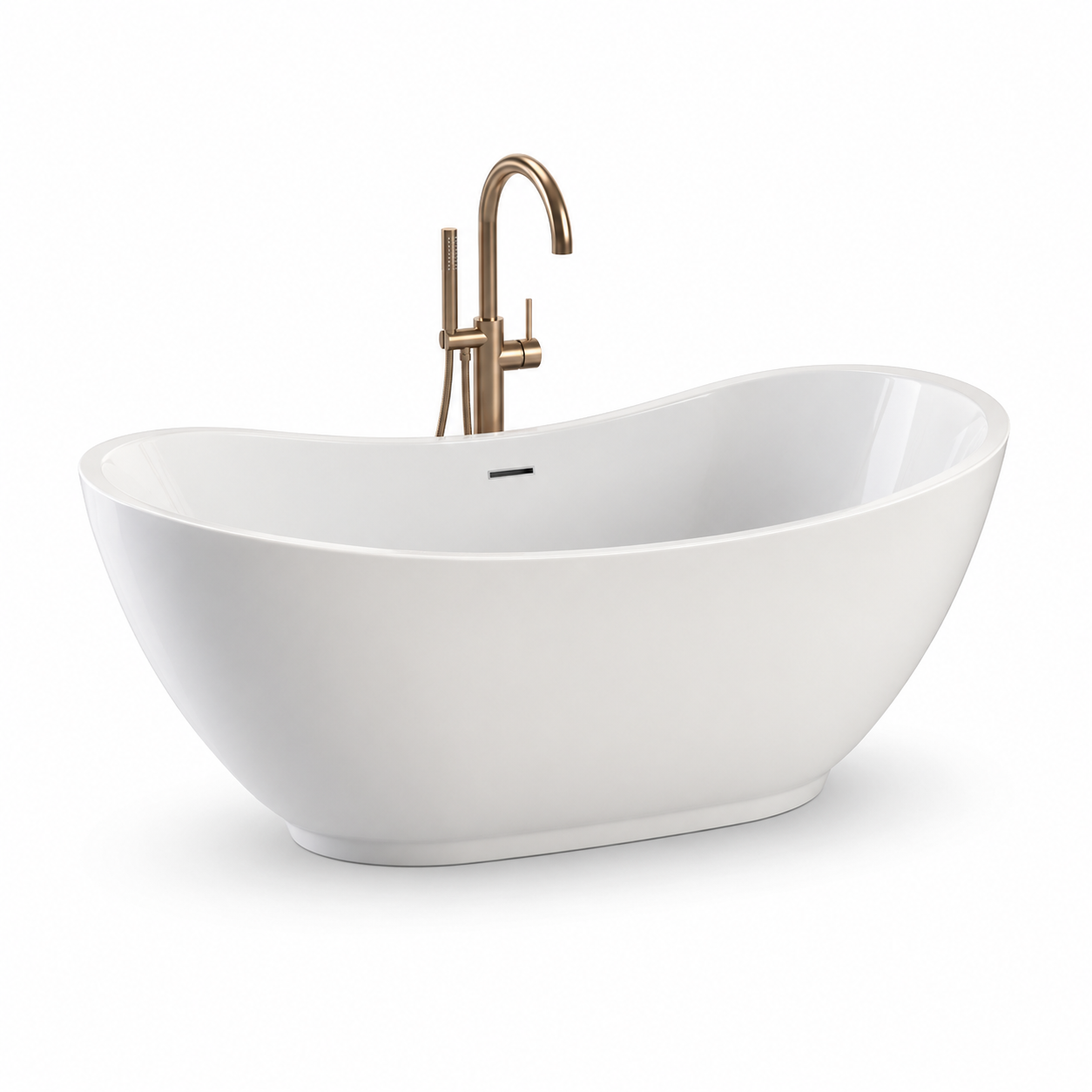 A soaking tub