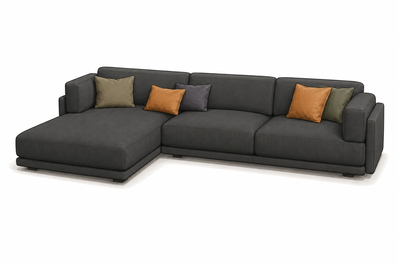 A designer sofa