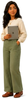 Realtor holding a tablet