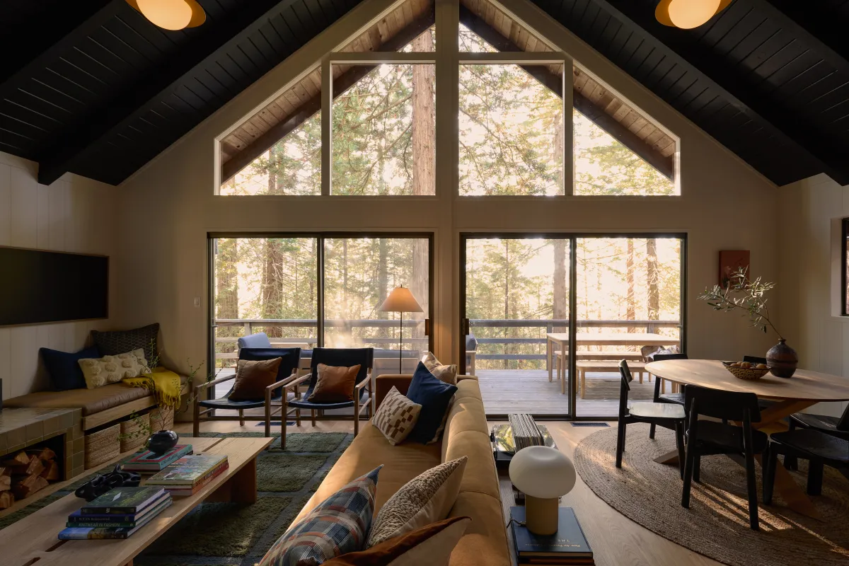 Interior of The Timber Ridge at Sea Ranch.