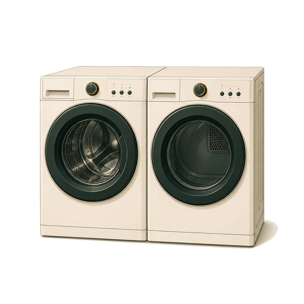 Washer and dryer
