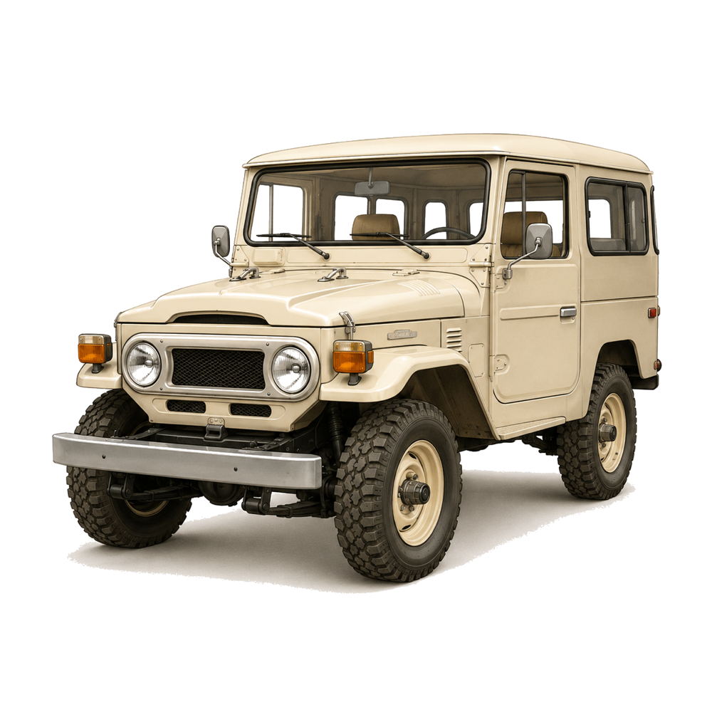 A pristine vintage SUV