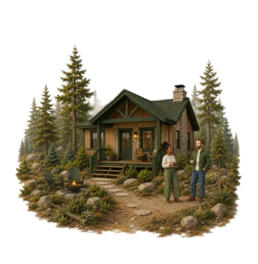 The finished cabin